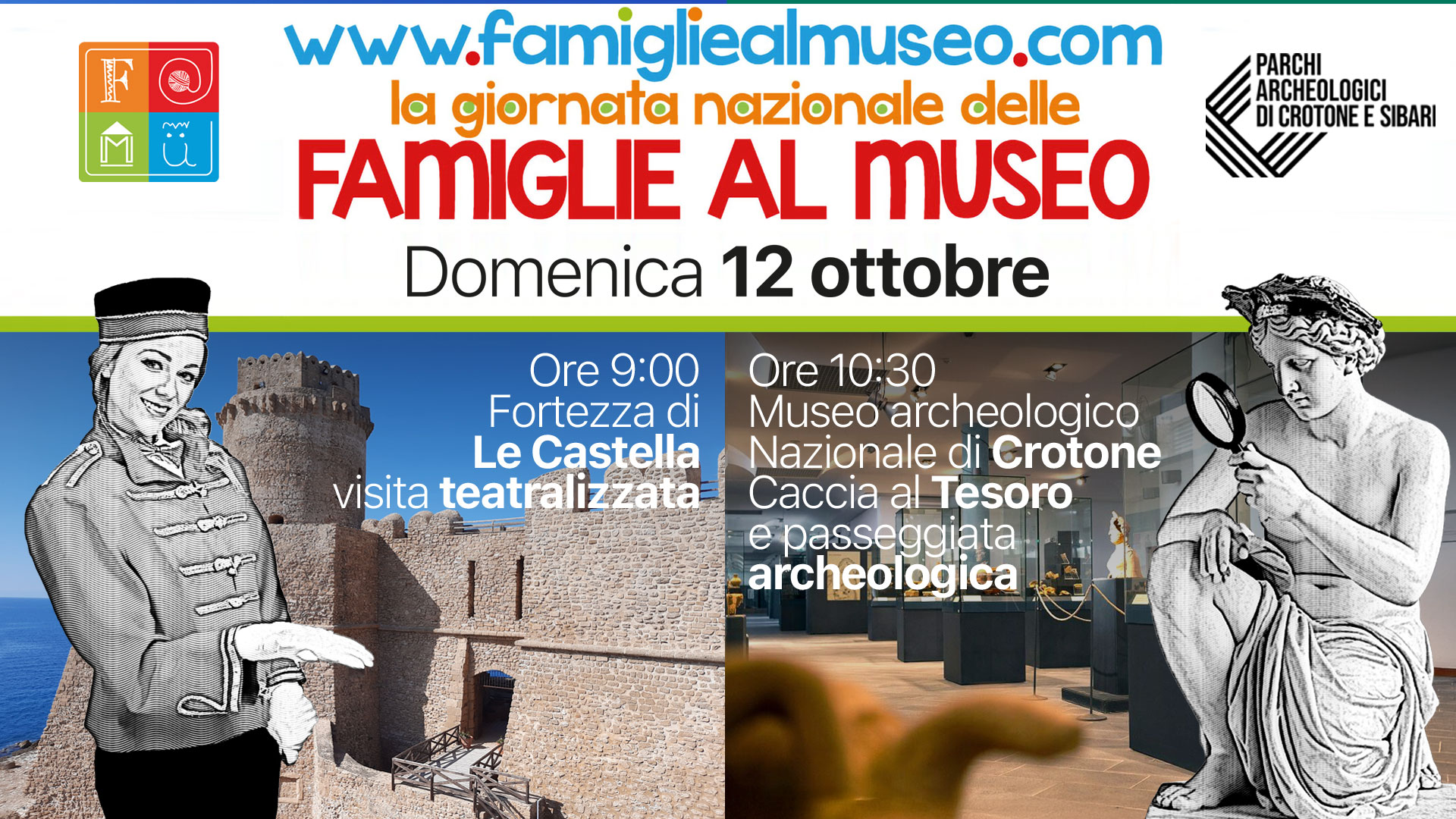 F@Mu - Giornata Nazionale delle Famiglie al Museo - Domenica 12 ottobre al Museo archeologico nazionale di Crotone